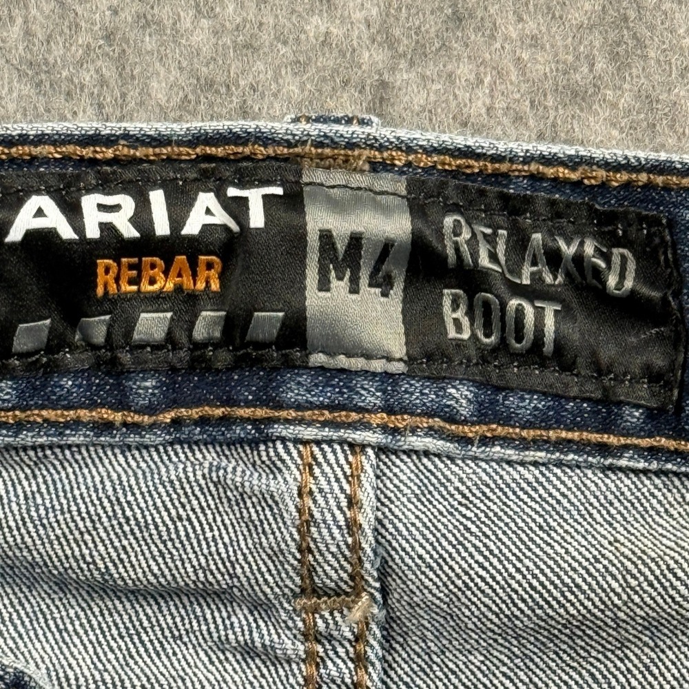 Ariat Rebar M4 Carbine Relaxed Bootcut Jeans Mens 36x32(36x30) Style 10016221 - Picture 8 of 13